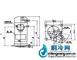 大金GB系列單相渦旋壓縮機(jī)(R407C制冷劑)